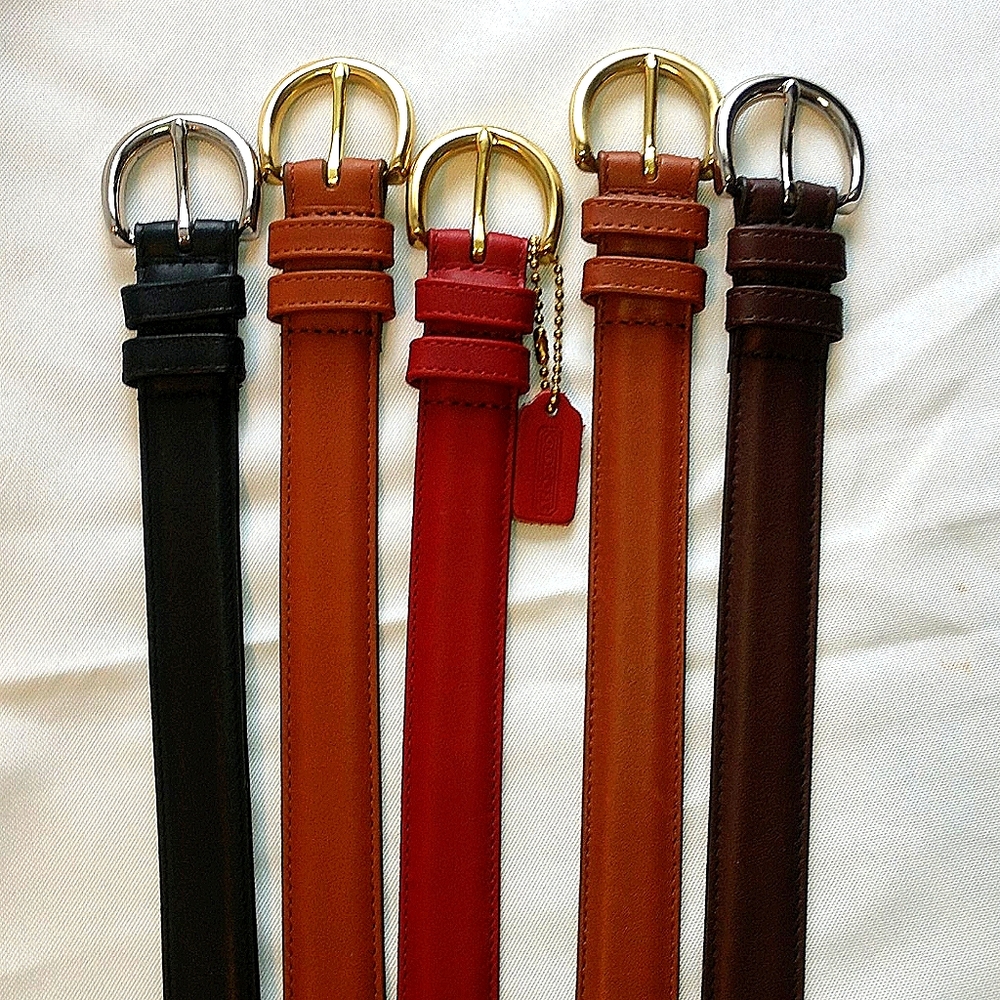 Coach Leather Belts *Choose Your Color* Gem